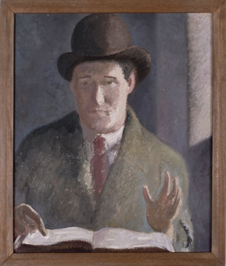 Carlo Levi, Edoardo Persico che legge, 1928, olio su tela, cm 46,5 x 38. GAM – Galleria Civica d’Arte Moderna e Contemporanea, Torino