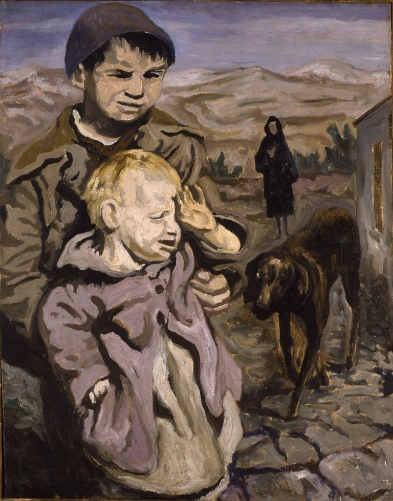 Carlo Levi, I fratelli (dal ciclo Cristo si è fermato a Eboli), 1953, olio su tela, cm 92 x 72,5. GAM – Galleria Civica d’Arte Moderna e Contemporanea, Torino