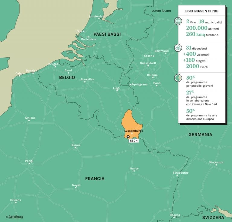 Esch2022. Grafica © Artribune Magazine
