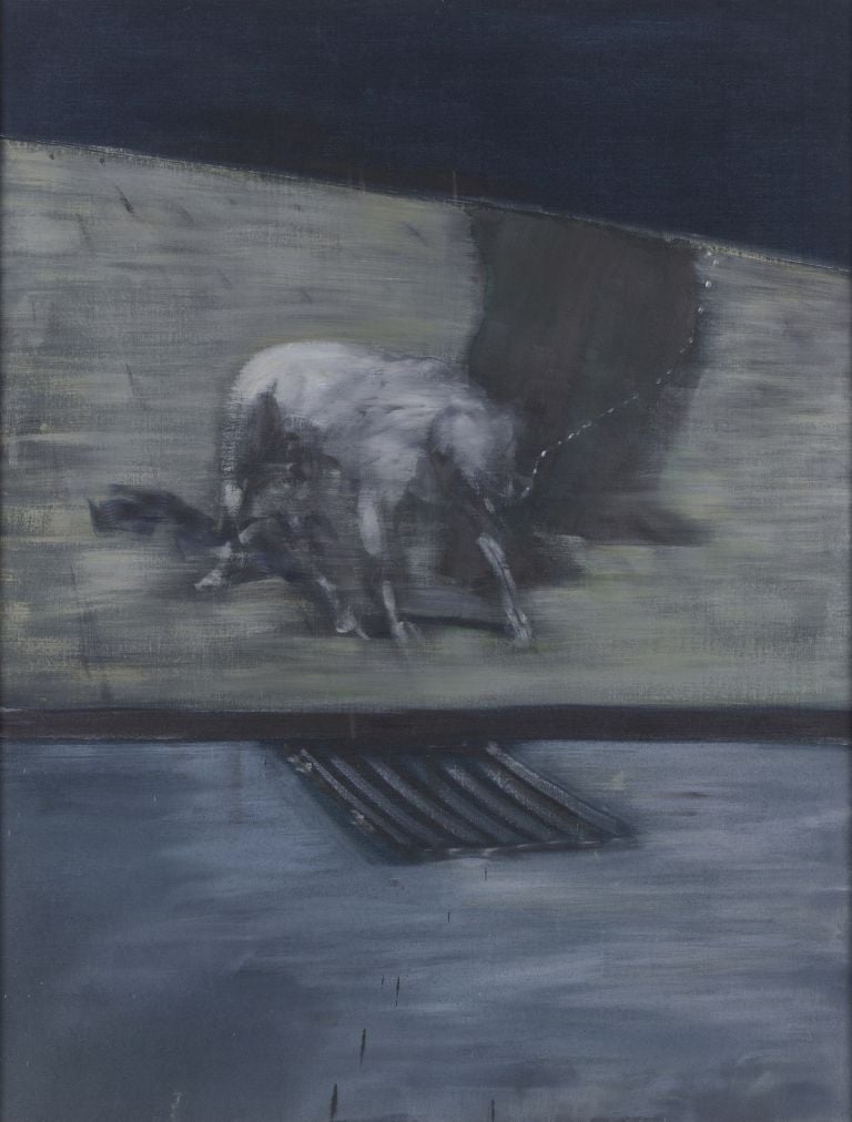 Francis Bacon, Man with Dog, 1953, Oil on canvas, 152 x 117 cm. Collection Albright-Knox Art Gallery, Buffalo, New York © The Estate of Francis Bacon. Photo Prudence Cuming Associates Ltd