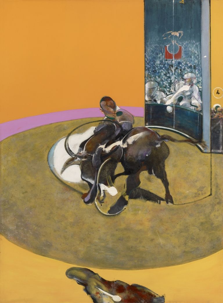 Francis Bacon, Study for Bullfight No. 1, 1969, Oil on canvas, 198 x 147.5 cm. Collezione privata © The Estate of Francis Bacon. Photo Prudence Cuming Associates Ltd