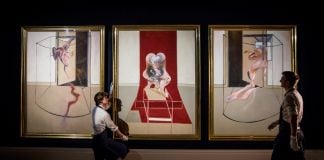 Francis Bacon, Triptych Inspired by the Oresteia of Aeschylus, 1981. Courtesy Sotheby's
