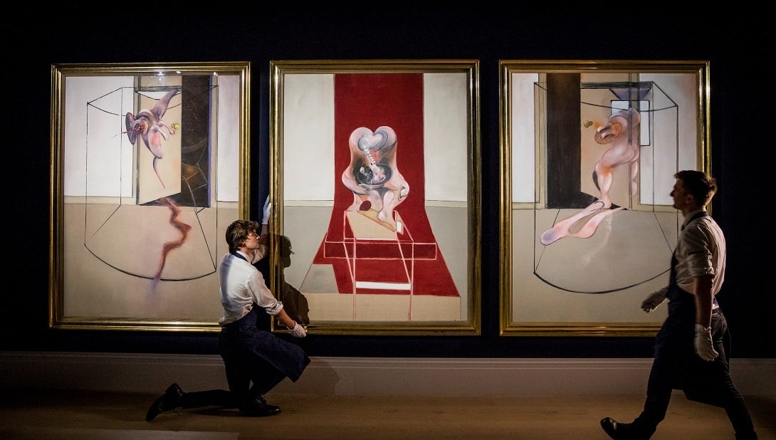 Francis Bacon, Triptych Inspired by the Oresteia of Aeschylus, 1981. Courtesy Sotheby's