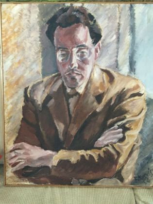 Franco Nonnis, Ritratto di Franco Evangelisti, 1954. Courtesy Guido Rebecchini