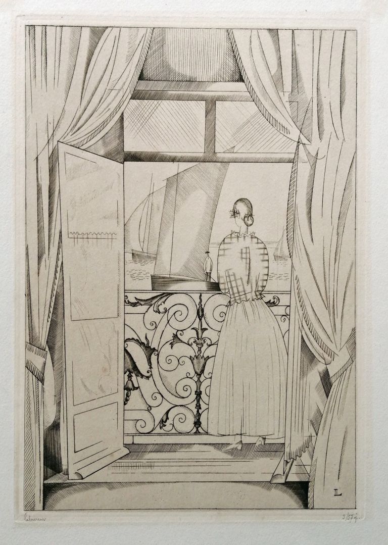 Galerie Stéphane Brugal, Jean Emile Laboureur, Le Balcon sur la Mer, 1923