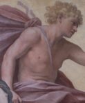 Guido Reni, Aurora, dettaglio dell’Apollo dopo il restauro. Casino Pallavicini Rospigliosi, Roma