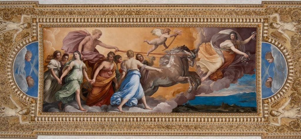 Il restauro dell’Aurora di Guido Reni nel Casino Pallavicini Rospigliosi a Roma