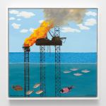 Jessie Homer French, Oil Platform Fire, 2019. Courtesy the Artist; Various Small Fires Los Angeles_Seoul; Massimo de Carlo. © Jessie Homer French