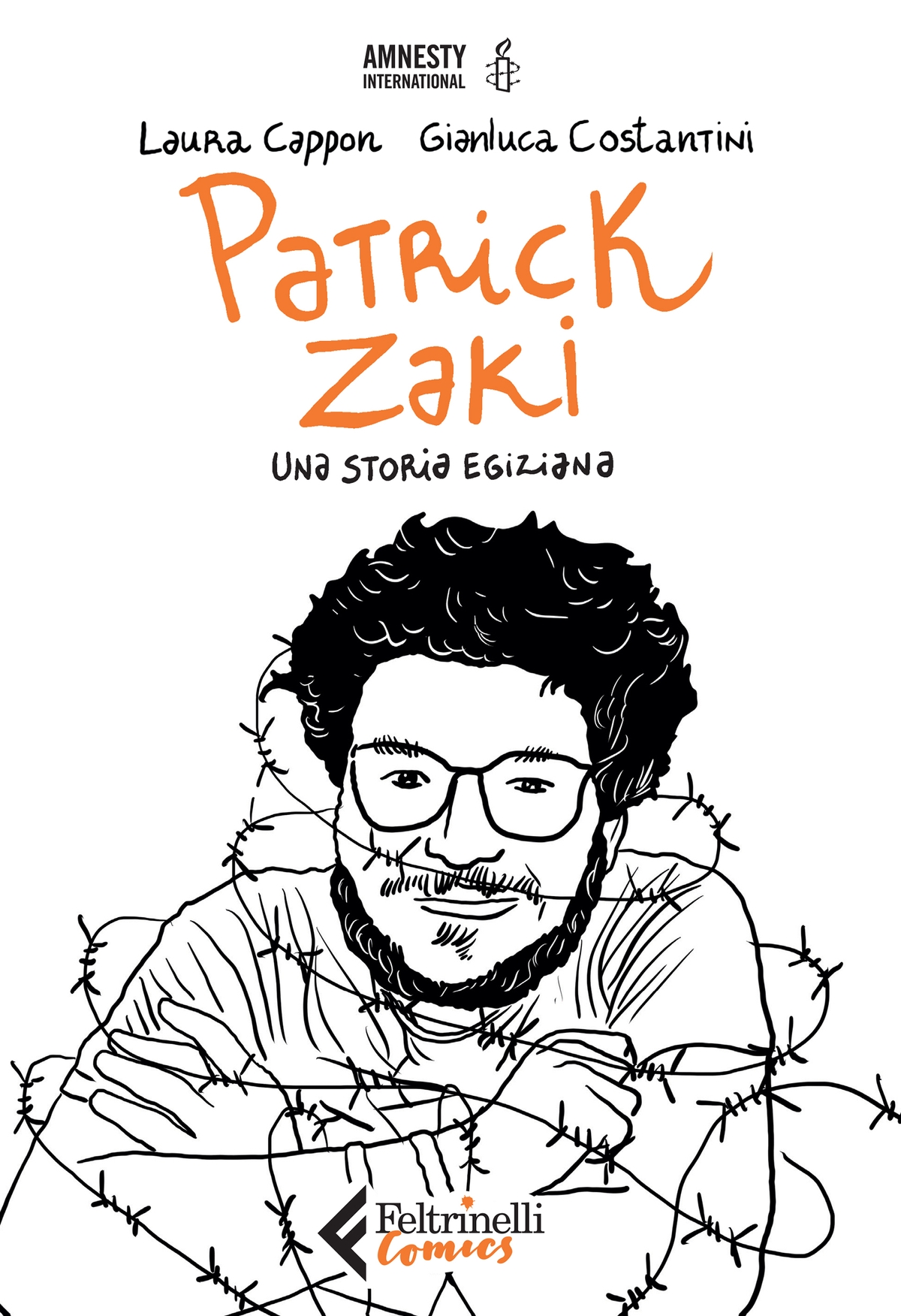 Laura Cappon & Gianluca Costantini – Patrick Zaki. Una storia egiziana (Feltrinelli Comics, Milano 2022) _cover