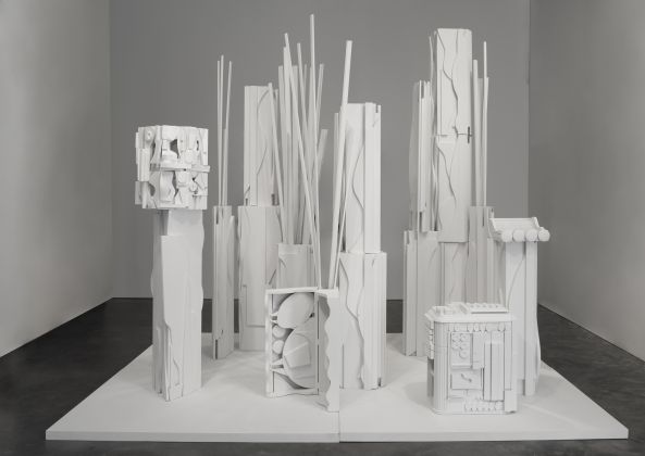 Louise Nevelson, Dawn's Presence - Three, 1975, wood painted white