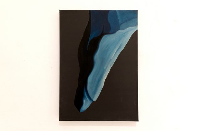 Matteo Messori, Leviatano, 2021, olio su tela, 50x30 cm