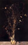 Nicola Samorì, Scuola romana, 2021-22, olio su breccia di Vendome, 80 x 50 cm. Courtesy l'artista & Monitor, Roma Lisbona Pereto