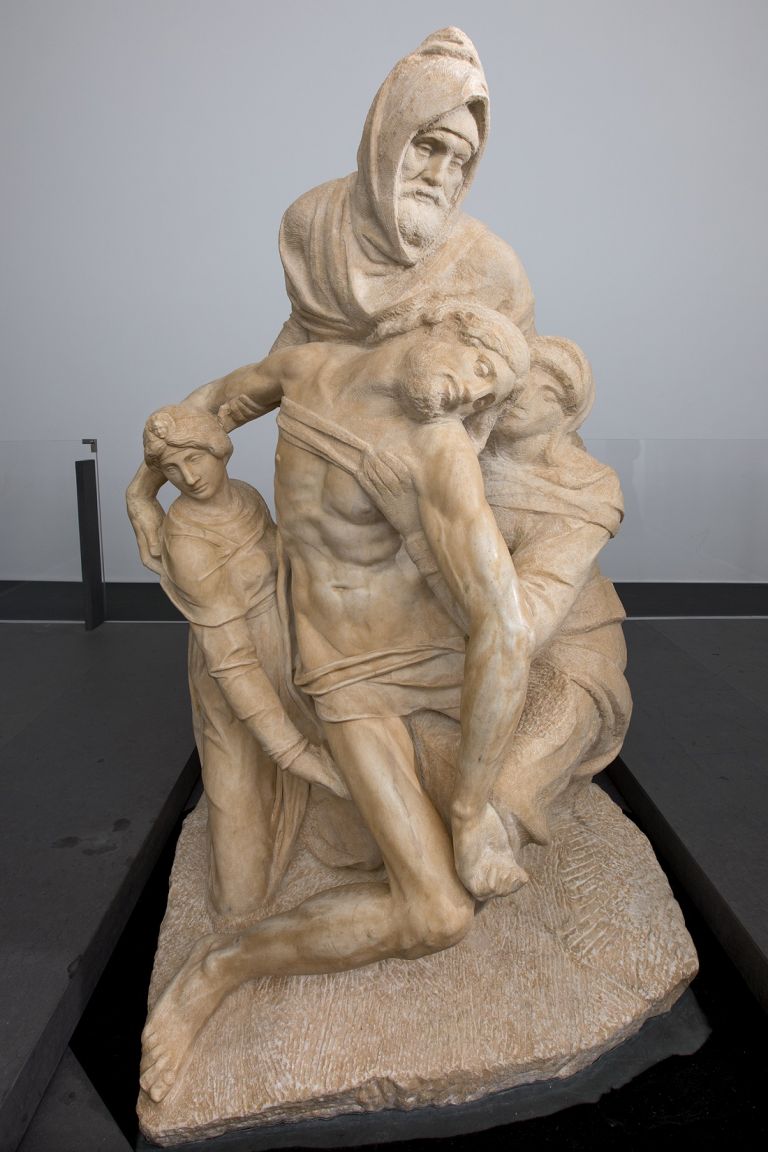 Pietà dell’Opera del Duomo nota come Pietà Bandini, Michelangelo Buonarroti, 1547/1555 ca., marmo, Museo dell’Opera del Duomo, Firenze Courtesy Opera di Santa Maria del Fiore, foto Alena Fialová