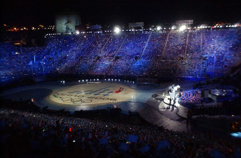 Salt Lake City 2002 - Torino 2006 Olympic Flag Handover