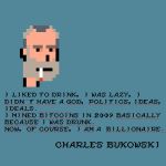 Paolo Gambi, Cryptopunk Poetry, 2021. Charles Bukowski