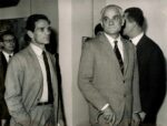 Pier Paolo Pasolini e Alberto Moravia alla inaugurazione della mostra di Renato Guttuso, 15 ottobre 1962