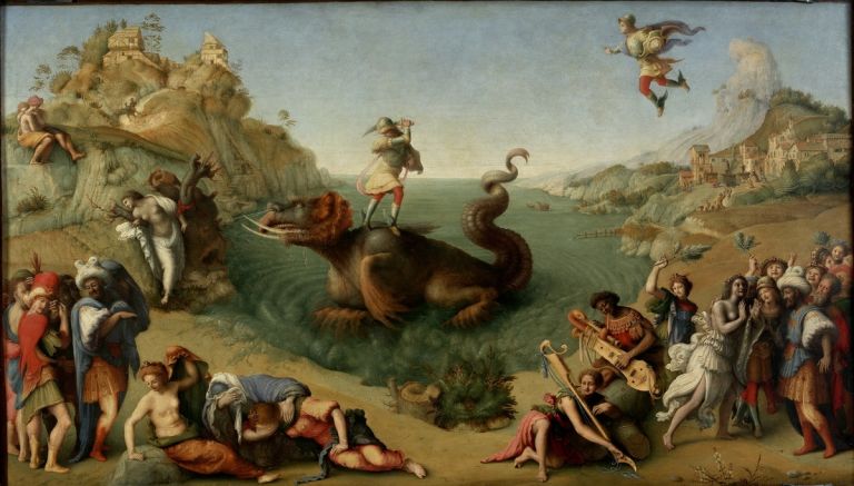 Piero di Cosimo, Liberazione di Andromeda, Gallerie degli Uffizi, Firenze