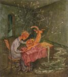 Remedios Varo, Simpatía (La rabia del gato), 1955. Collection Eduardo F. Costantini, Buenos Aires. © Artists Rights Society (ARS), New York _ SIAE