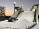 Shougang, la struttura del Big Air durante un mese prima dall'inizio delle gare. Photo © Giorgia Cestaro