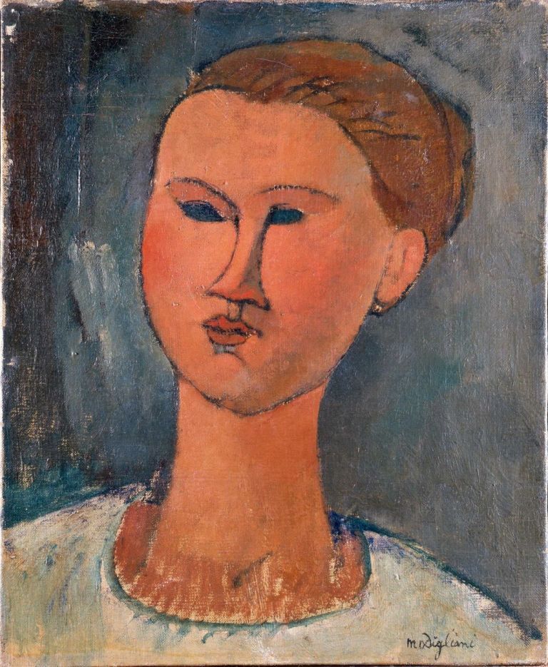 Testa di giovane donna, Modigliani