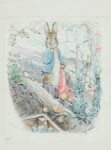 The Tale of Benjamin Bunny, Peter with handkerchief by Beatrix Potter, 1904. Watercolour and pencil on paper. © National Trust Images