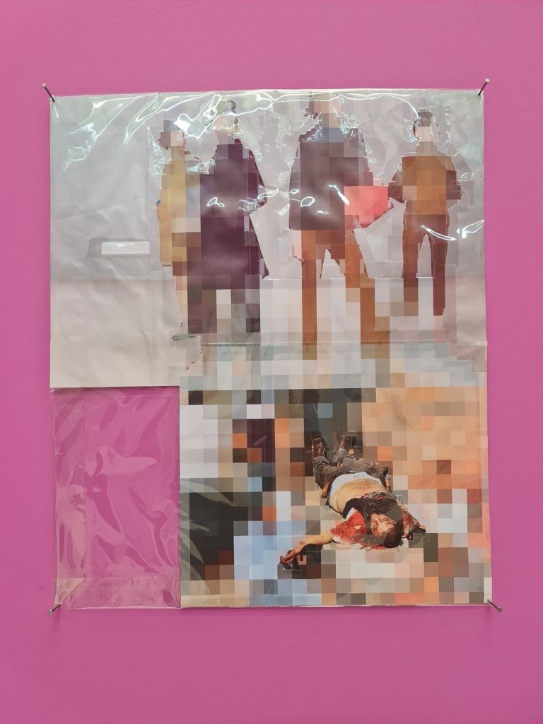 Thomas Hirschhorn, Pixel Collage n. 108, 2017. Photo Matteo Dioguardi