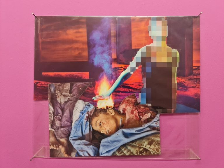 Thomas Hirschhorn, Pixel Collage n. 49, 2016. Photo Matteo Dioguardi