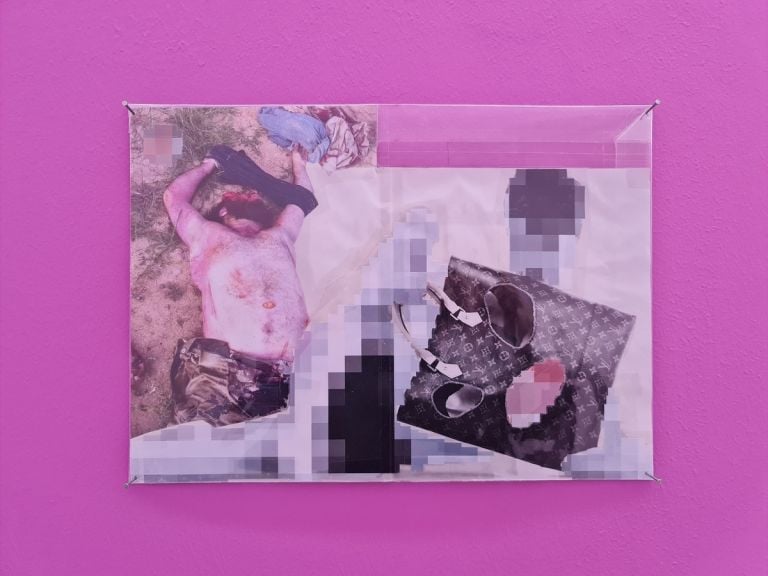 Thomas Hirschhorn, Pixel Collage n. 61, 2016. Photo Matteo Dioguardi