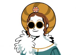 Un ritratto di Isabella d'Este, protagonista del webcomic ISA