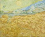 Vincent van Gogh, La moisson 1889 The Wheatfield behind Saint Pauls Hospital with a Reaper Museum Folkwang Essen