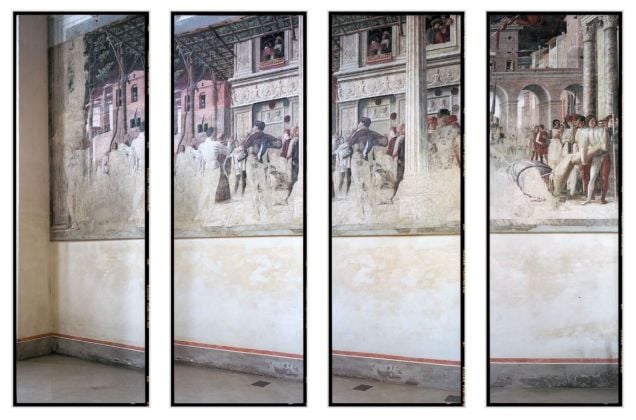 Vincenzo Castella, Andrea Mantegna. Martirio e trasporto di San Cristoforo, 1448 57, Cappella Ovetari, Chiesa degli Eremitani, Padova