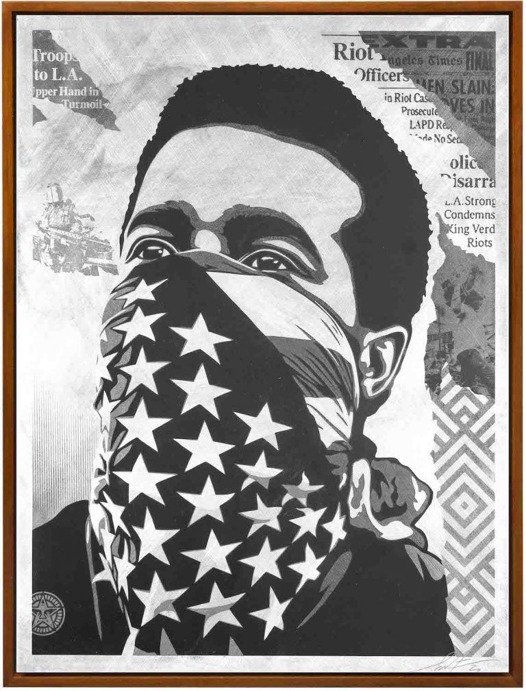 WK, Shepard Fairey, American Rage, 2020, Ed.1 -3,Silkscreen on Metal (Aluminum),18x24 in. (45,7 x 61 cm), credits Wunderkammern, Shepard Fairey