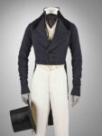 Wool coat and trousers, and silk top hat, United States, 1845 1853.   © Victoria and Albert Museum, London 
