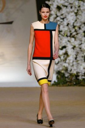 Yves Saint Laurent, Mondrian, Vogue credit getty images