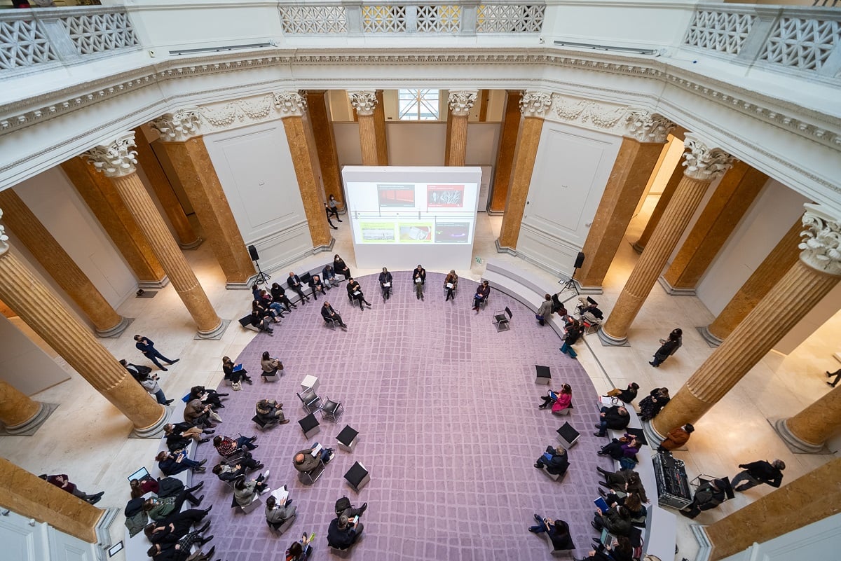 Conferenza stampa alla Rotonda, Palazzo delle Esposizioni, Roma