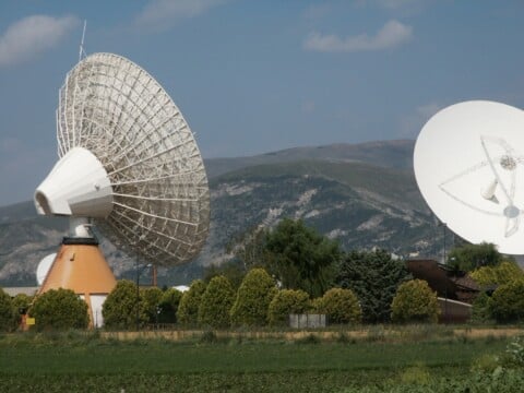 Ortucchio (AQ) Telespazio, Centro Spaziale del Fucino C Righini (Wikipedia)