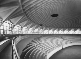 Palazzetto dello Sport di Pierluigi Nervi per le Olimpiadi di Roma del 1960 fonte Pier Luigi Nervi Project