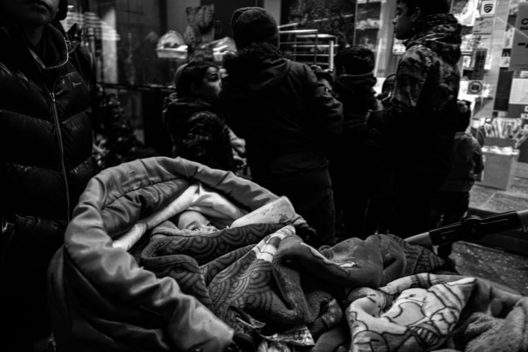 Centro di accoglienza per rifugiati ucraini alla stazione centrale di Varsavia, Polonia. Foto di Francesco Faraci