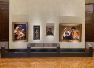 Zurbaran, installation view con Caravaggio e Velazquez