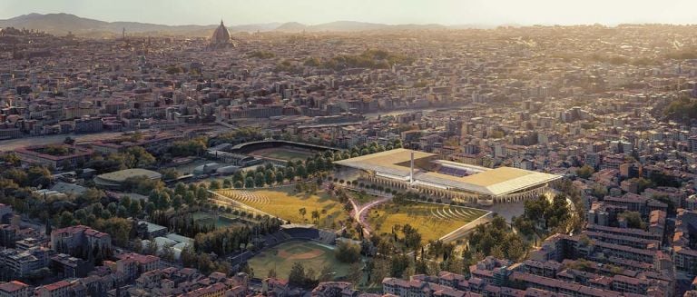 Progetto di riqualificazione dello stadio Franchi di Firenze - Courtesy Arup Italia