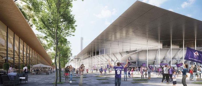 Progetto di riqualificazione dello stadio Franchi di Firenze - Courtesy Arup Italia