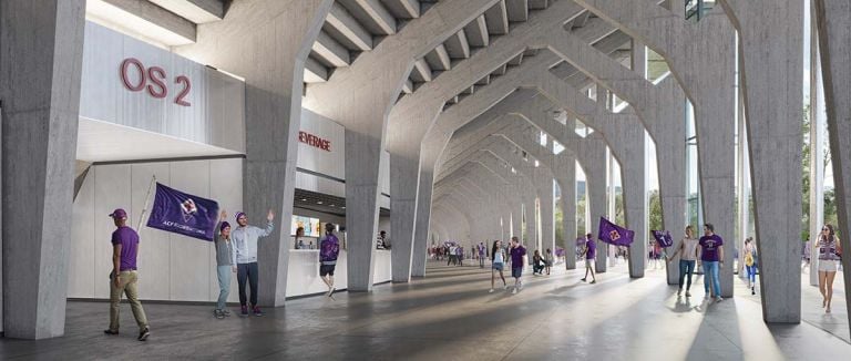 Progetto di riqualificazione dello stadio Franchi di Firenze - Courtesy Arup Italia