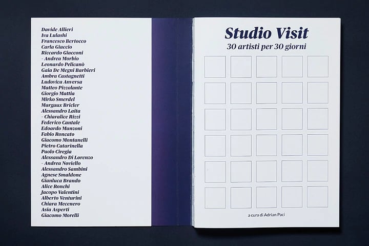 Adrian Paci (a cura di) – Studio Visit. 30 artisti per 30 giorni (Boîte Editions, Milano 2020)