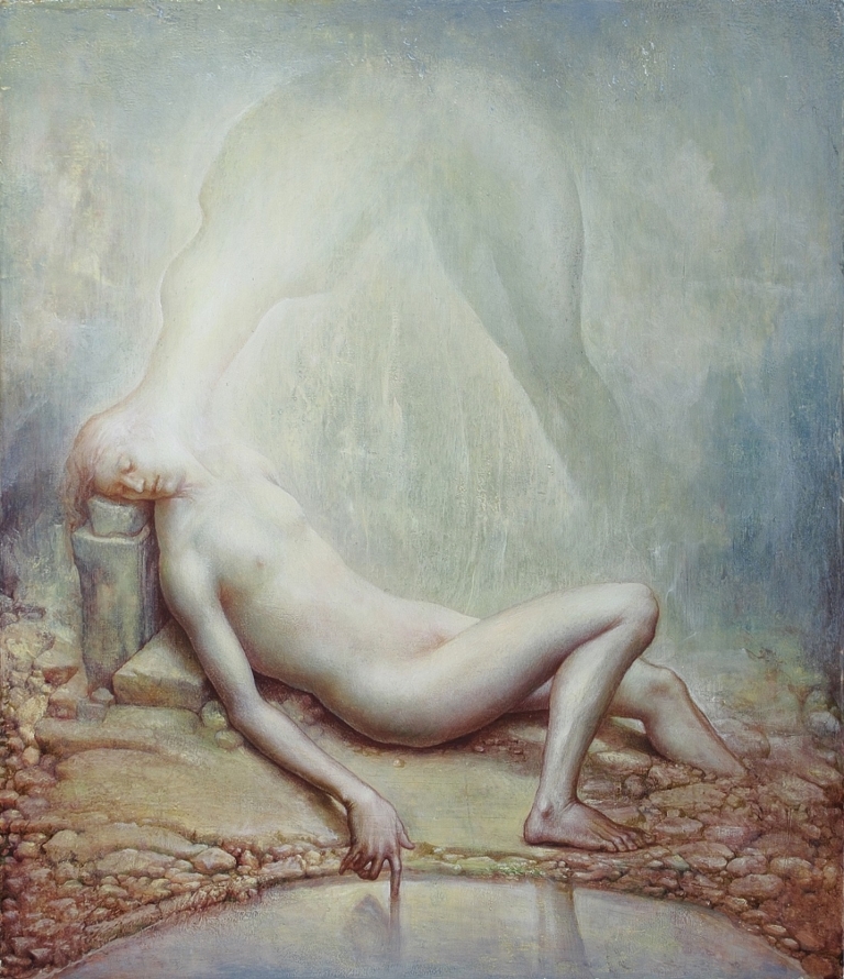 Agostino Arrivabene, Verbo, 2021, olio su tavola, cm 47 x 40. Collezione privata