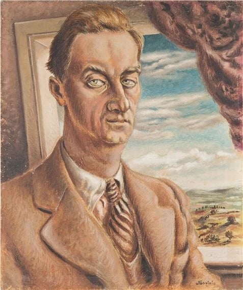 Alberto Savinio, Ritratto di Andrea Emo, 1949, tempera su tela, cm 61x51