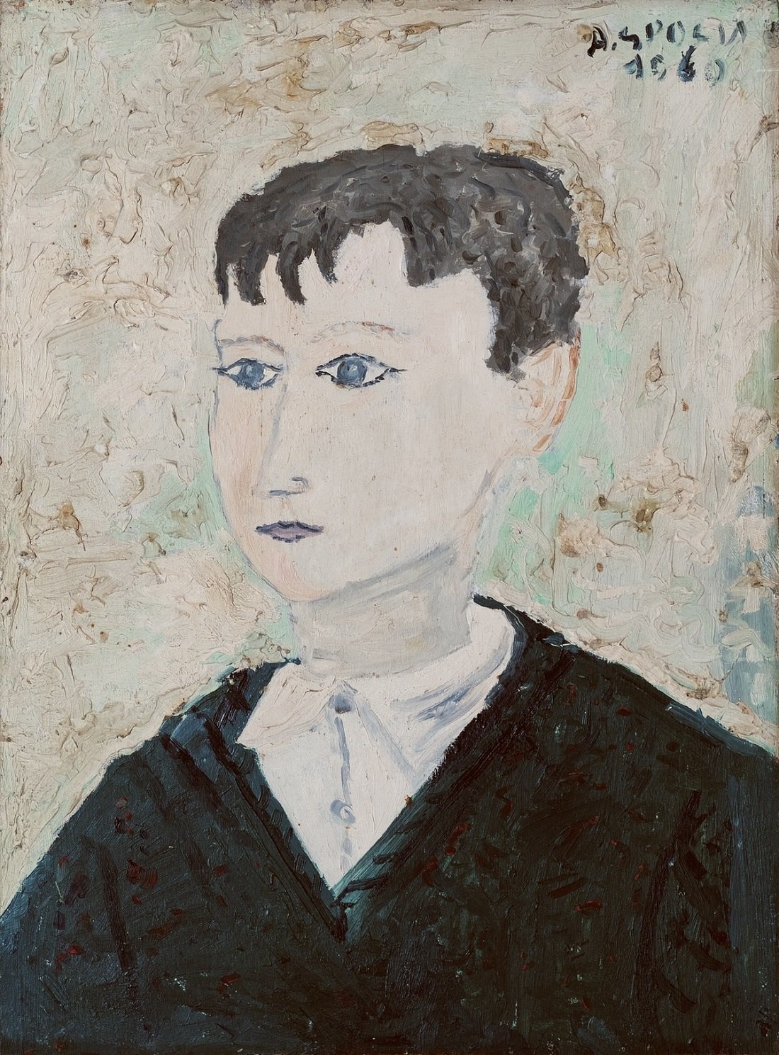 Aldo Spoldi, Autoritratto, 1960, olio su tavola. Courtesy l’artista