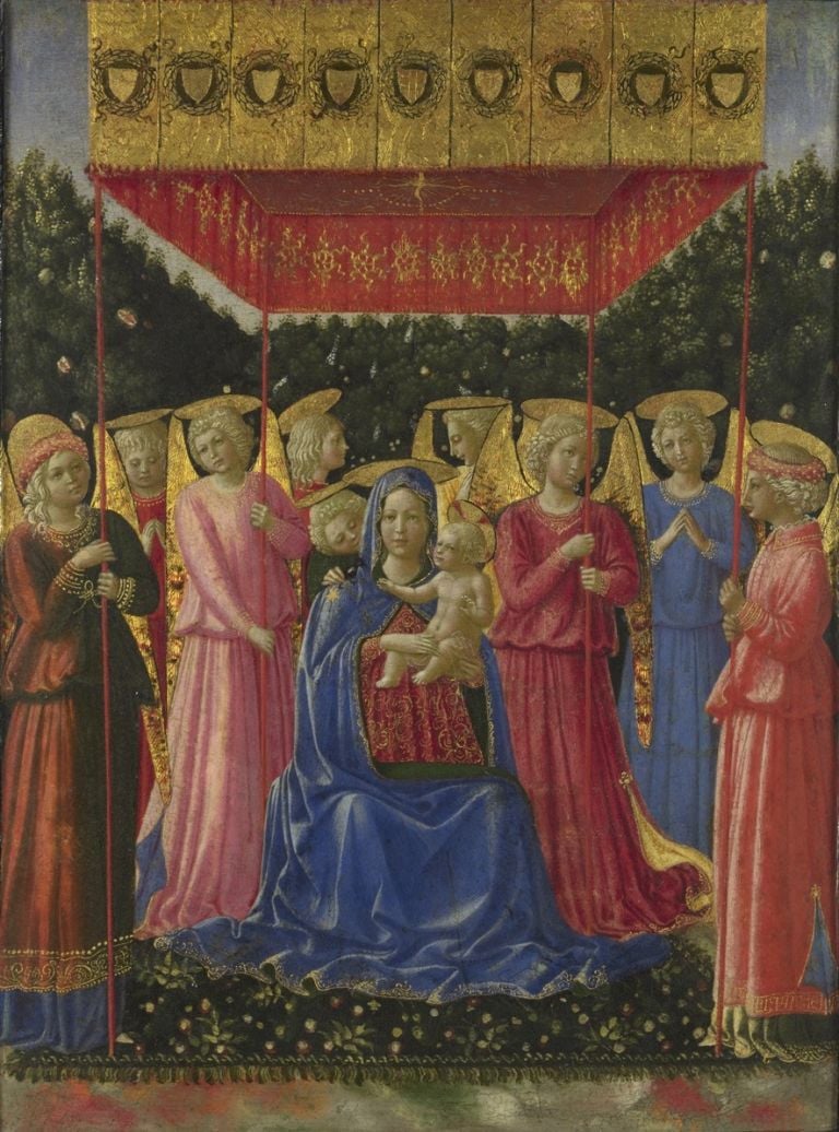 Benozzo Gozzoli, Madonna con il Bambino e angeli, 1430-40 ca. National Gallery, Londra