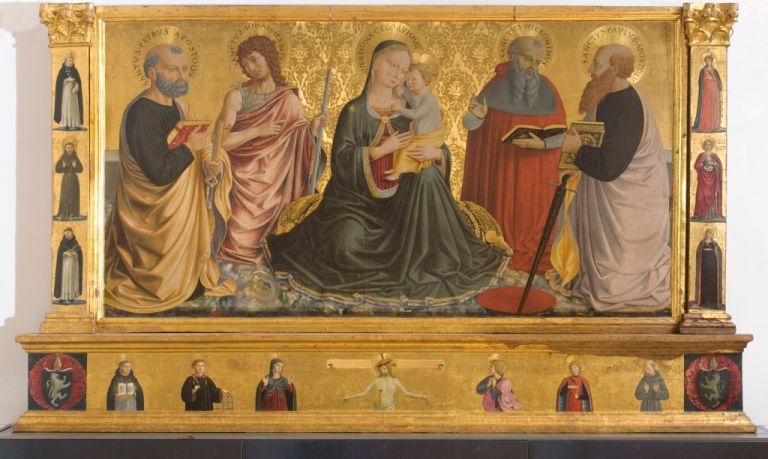 Benozzo Gozzoli, Pala della Sapienza Nuova, 1456. Galleria Nazionale dell'Umbria, Perugia
