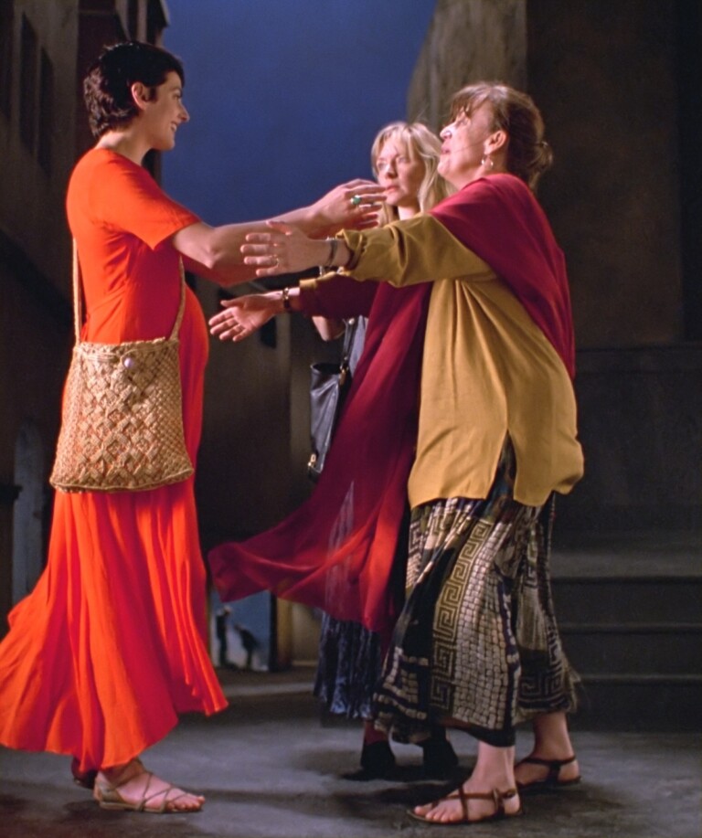 Bill Viola, The Greeting, 1995, installazione video sonora, 10'22''. Performers Angela Black, Suzanne Peters and Bonnie Snyder. Photo Kira Perov © Bill Viola Studio