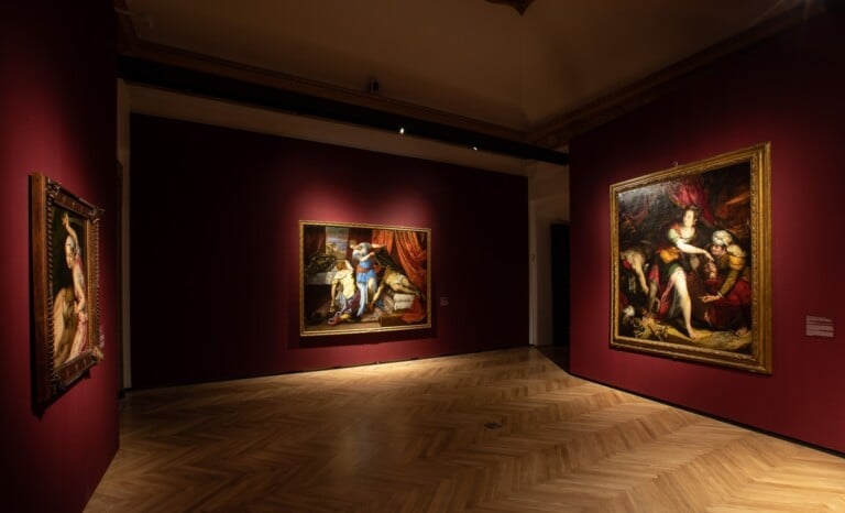 Caravaggio e Artemisia. Exhibition view at Gallerie Nazionali di Arte Antica – Palazzo Barberini, Roma 2021. Photo Alberto Novelli